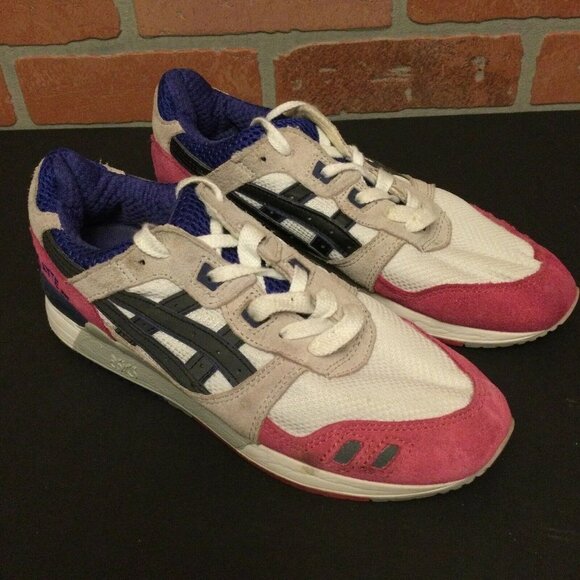 Asics Womens Gel-Lyte III Multicolor H301N Lace Up Sneakers Shoes Size 7 - Picture 3 of 11